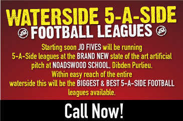 Waterside 5 A Side Footbal Leagues - Coming Soon